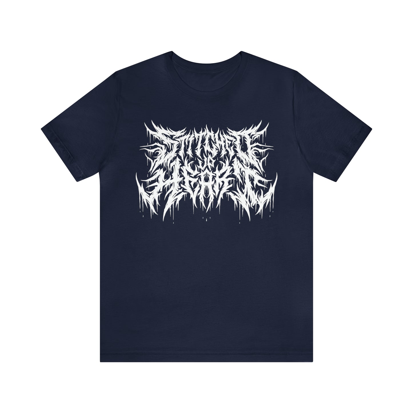 Death Metal logo Tee White