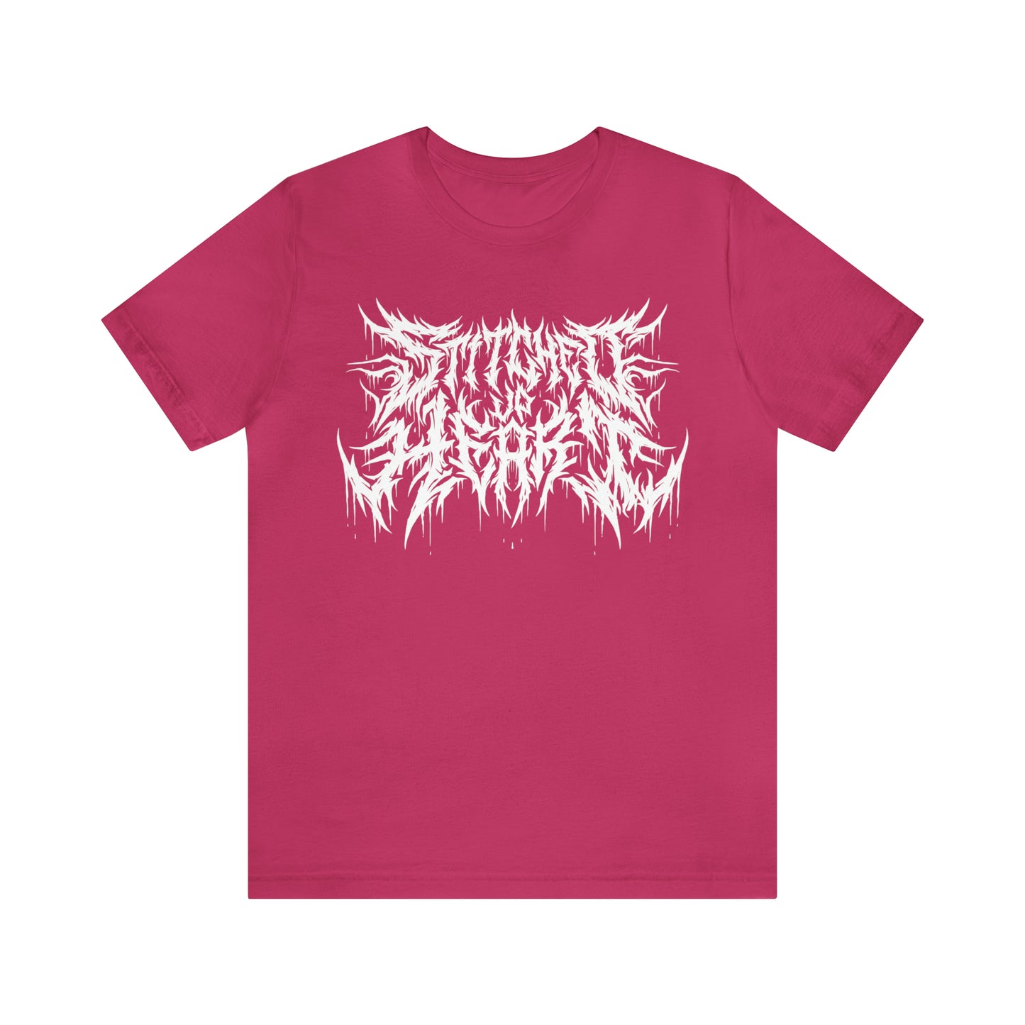 Death Metal logo Tee White