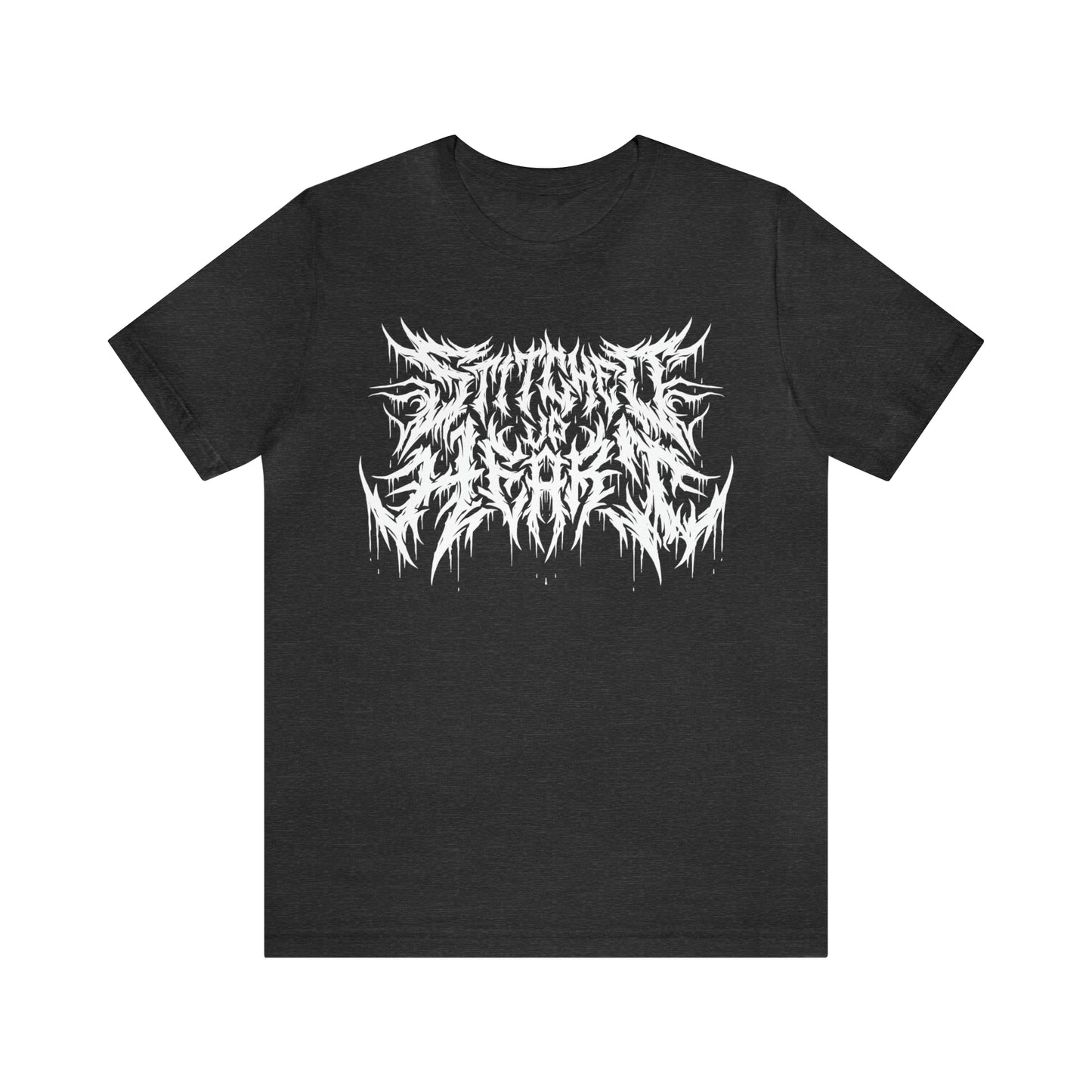 Death Metal logo Tee White