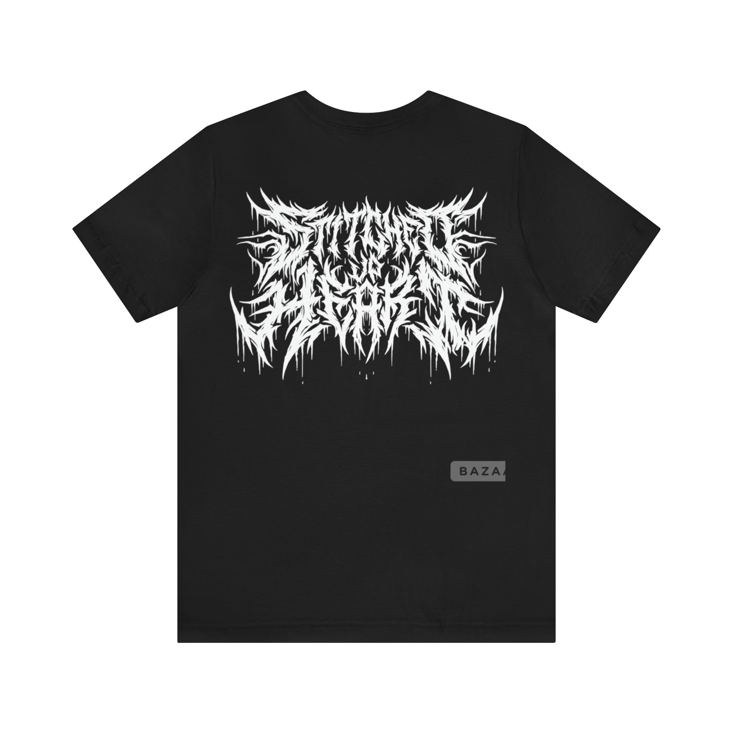 Death Metal logo Tee White