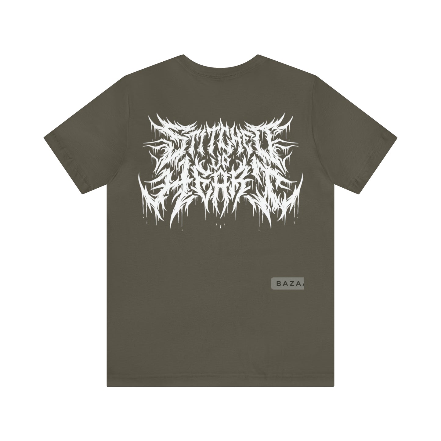 Death Metal logo Tee White