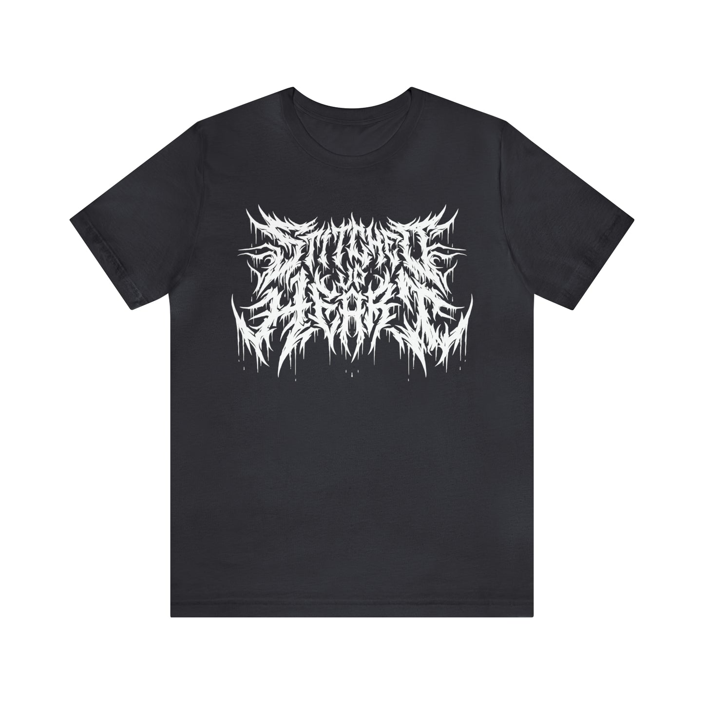 Death Metal logo Tee White