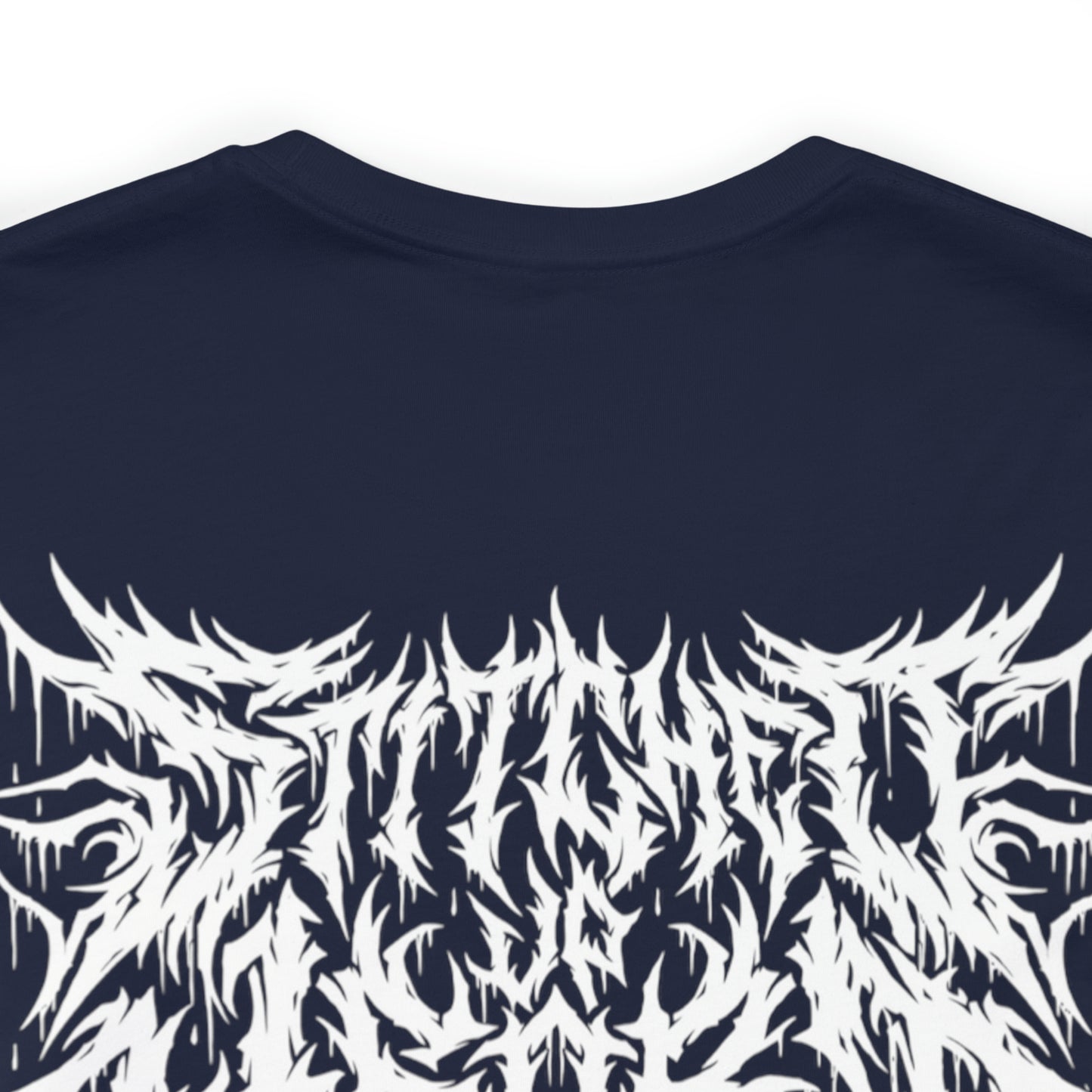 Death Metal logo Tee White