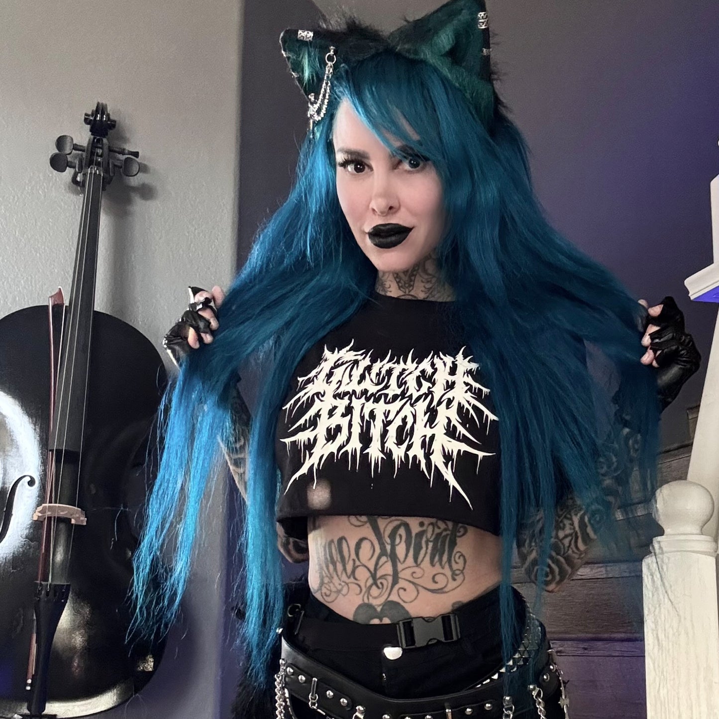 Glitch Bitch Crop Top