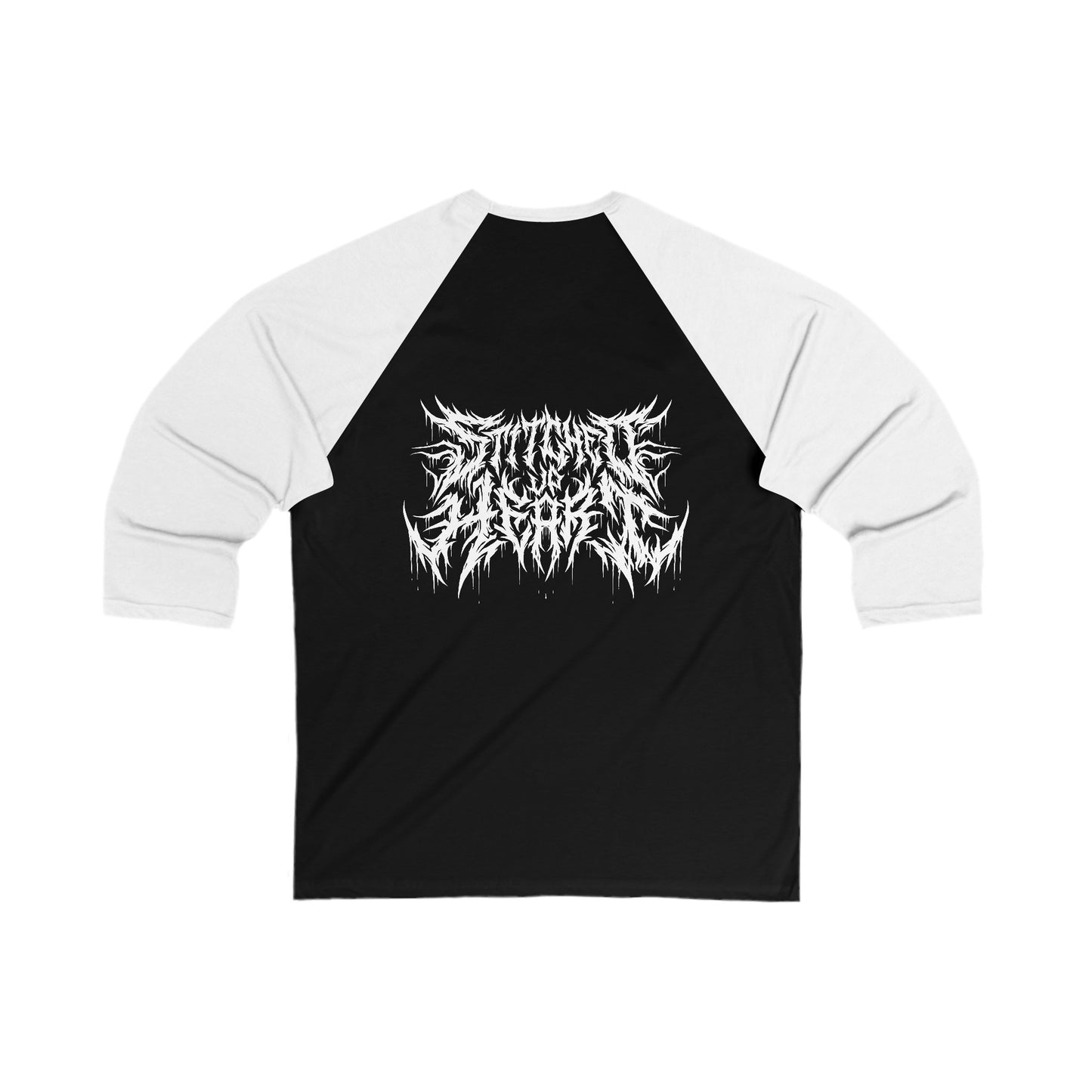 B&W Death Metal Baseball Tee