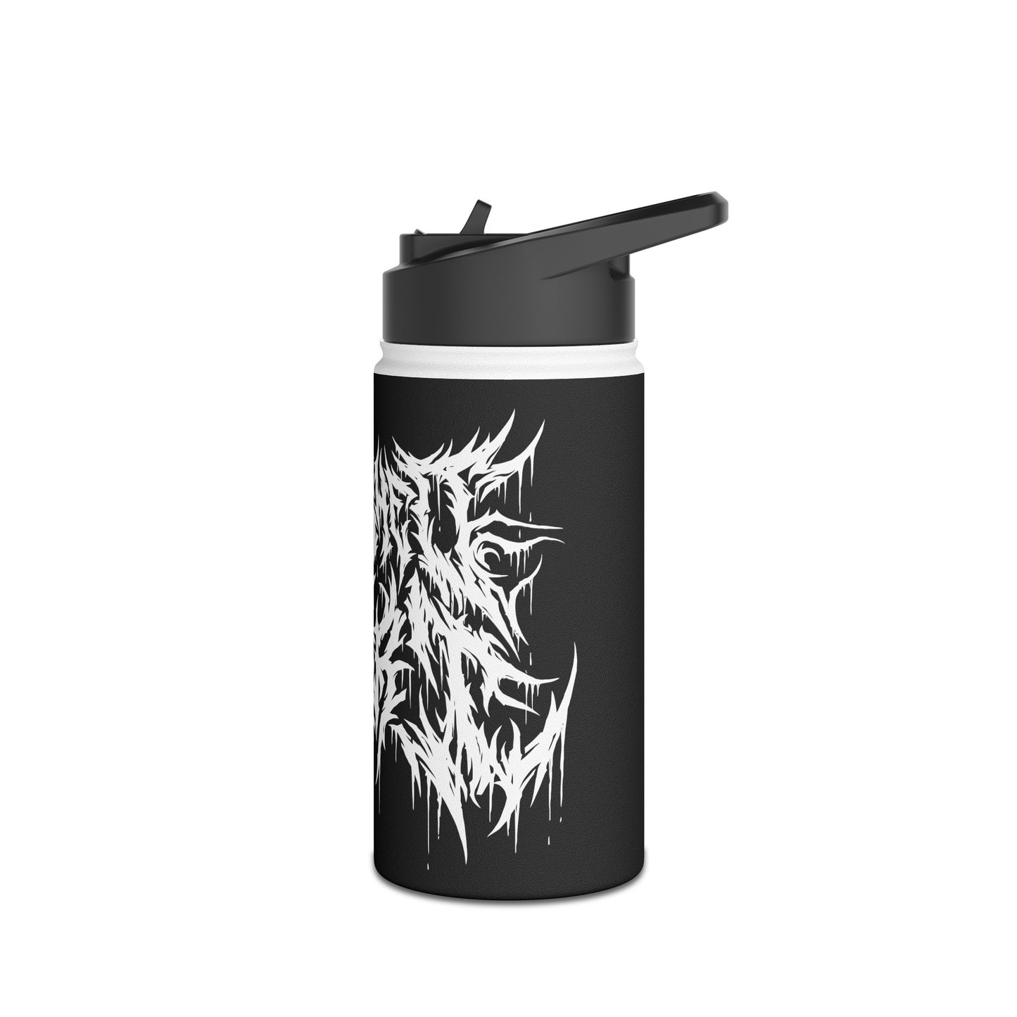 Death Metal Stainless Steel Bottle White