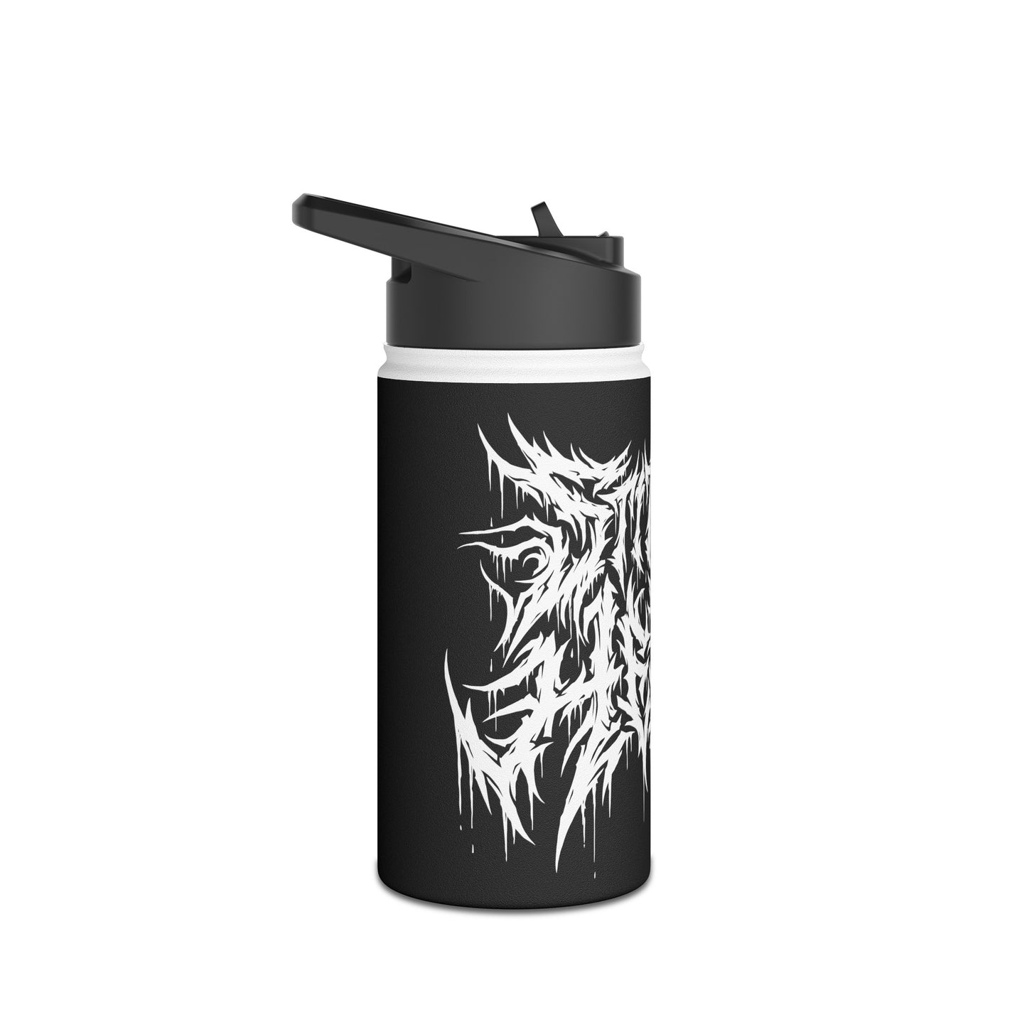 Death Metal Stainless Steel Bottle White