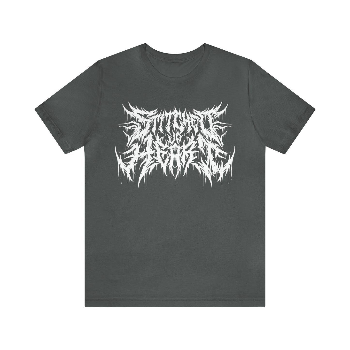 Death Metal logo Tee White