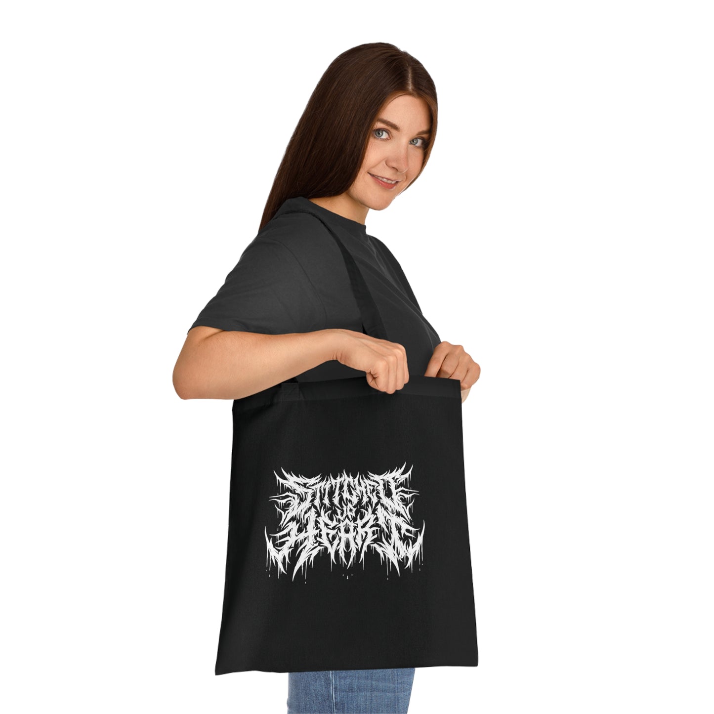 Death Metal Tote B&W