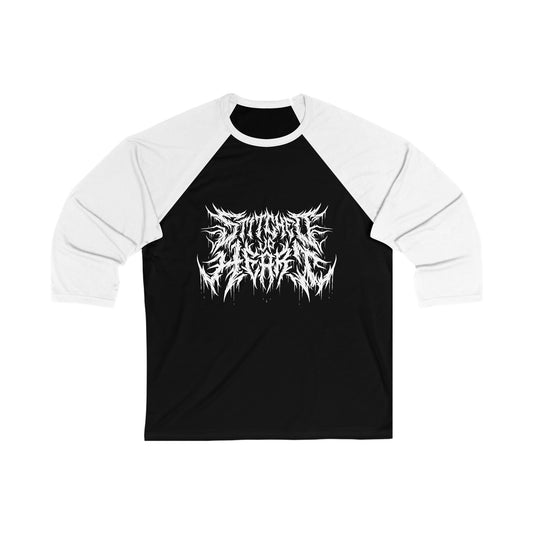 B&W Death Metal Baseball Tee