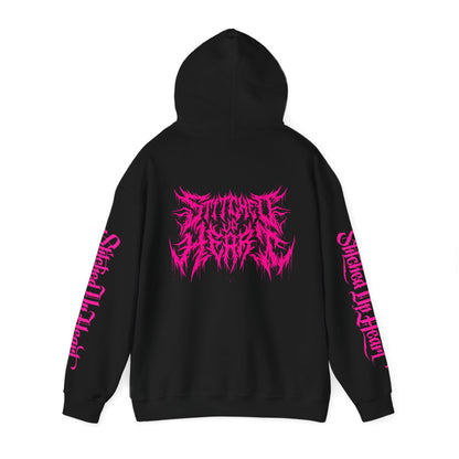 Pink Death Metal Pullover Hoodie