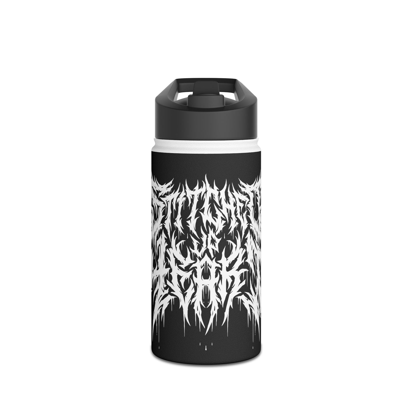 Death Metal Stainless Steel Bottle White